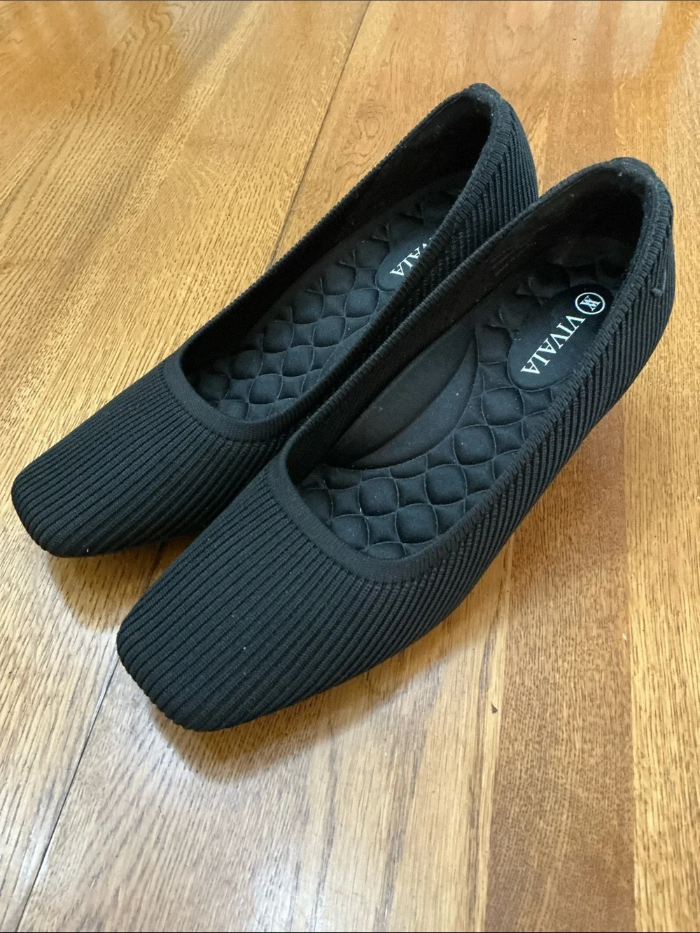 Woman’s Vivaia black square toe wedge heel. Size 37.5. 2” heel.Barely worn! Cute